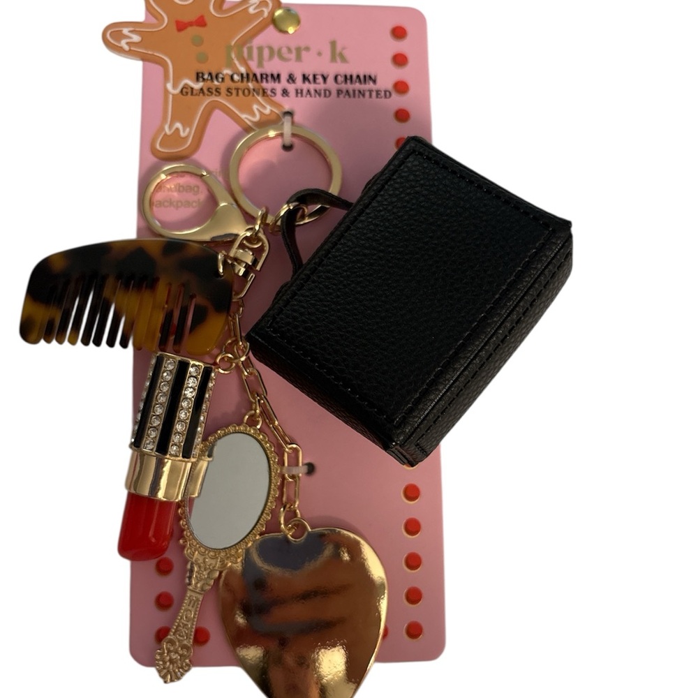 Piper K Black Back with Mirror, Lipstick, and Tortoise Shell Comb - Picture 3 of 4